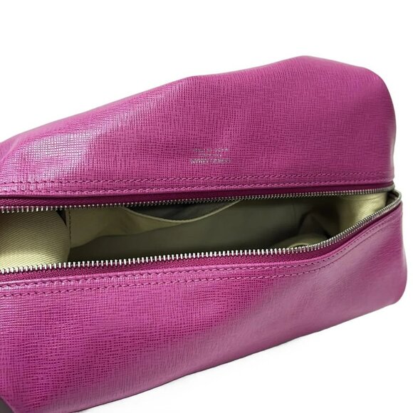 Auth GIORGIOARMANI - Pink Leather Pouch - Picture 6 of 7